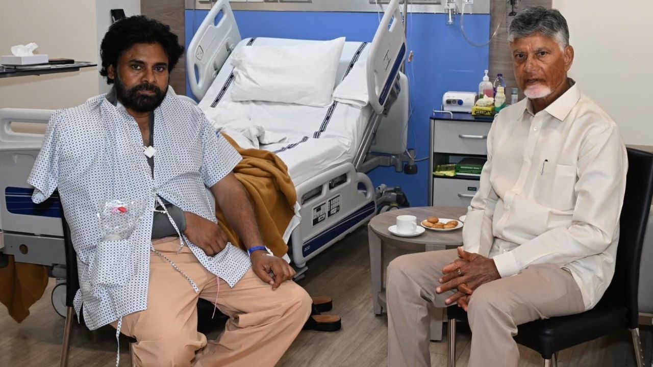 సీఎం చంద్రబాబు ముంబైలో పవన్ కల్యాణ్ను పరామర్శించారు