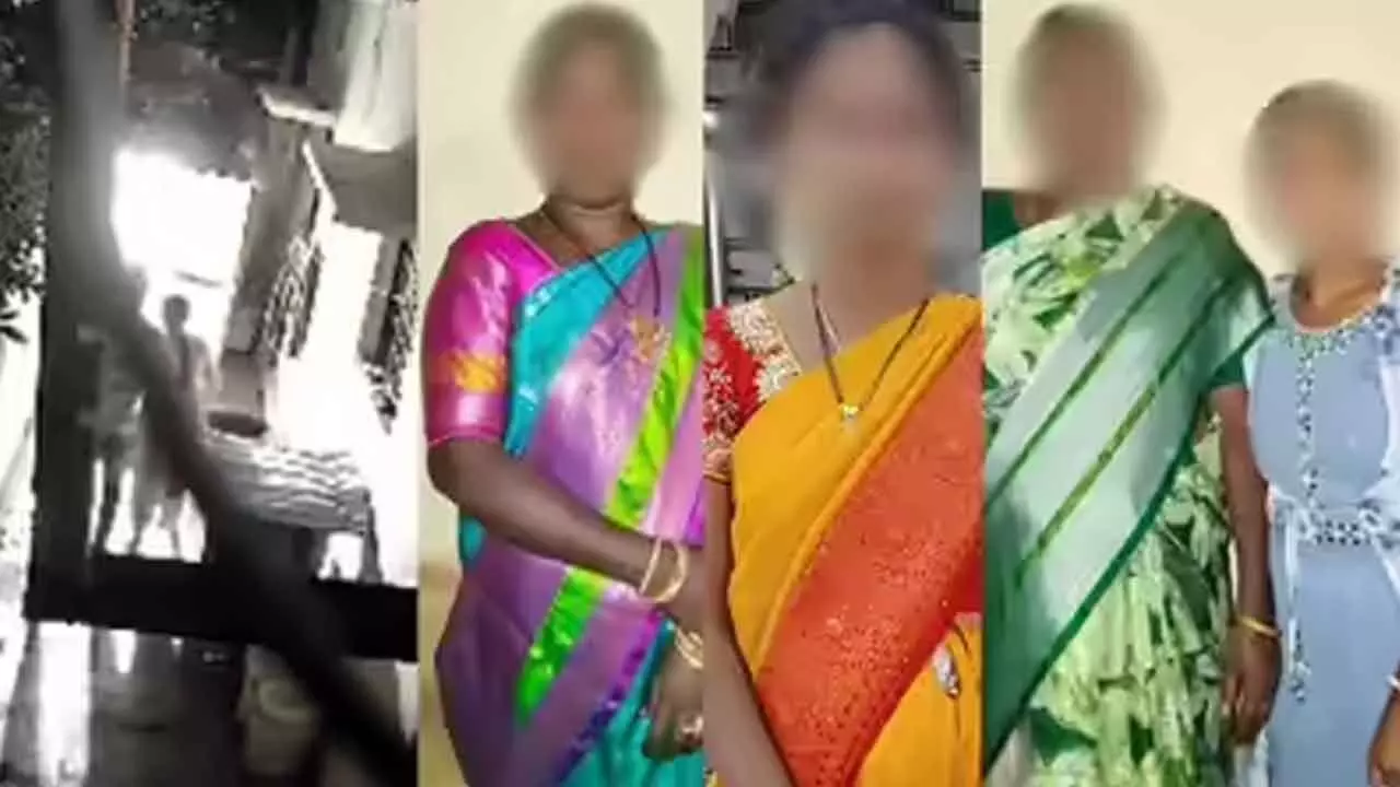 షాబాద్ ఆరు హత్యలు: నిరసనలతో పోలీస్ స్టేషన్ ఉద్రిక్తత