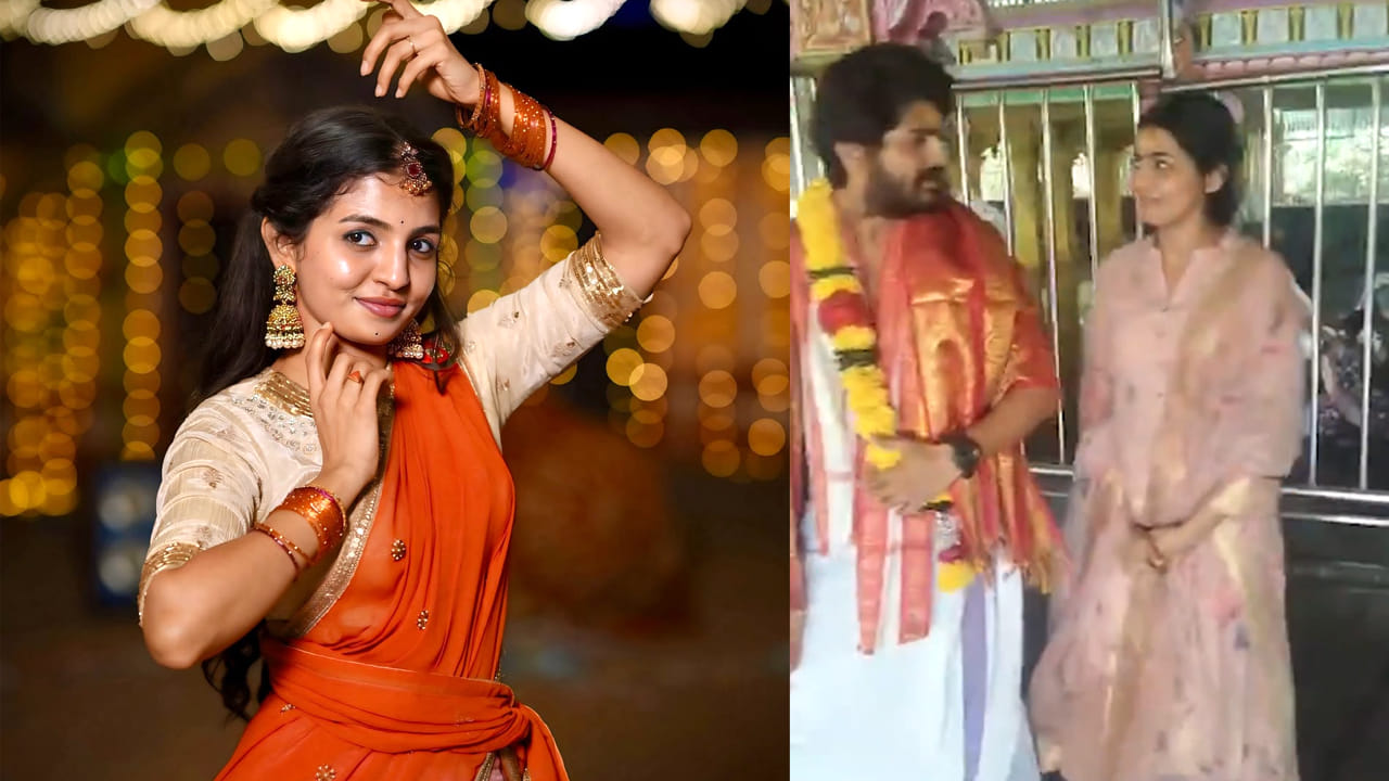 కొమరవెల్లి ఆలయంలో నాగదుర్గ, అఖిల్ రాజ్ సందడి