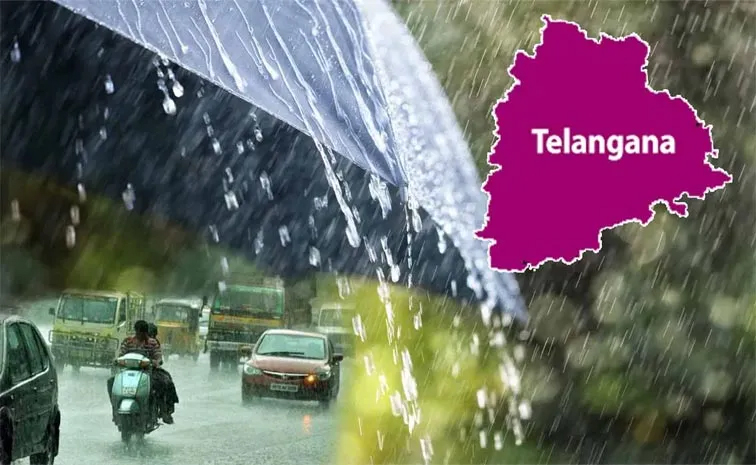 తెలంగాణలో భారీ వర్షాలు: 24 జిల్లాలకు ఎల్లో, రెండింటికి ఆరెంజ్ అలర్ట్